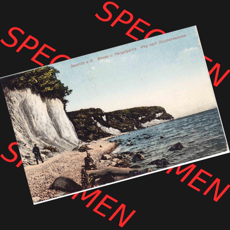 Ansichtskarten aus dem Deutschen Reich, Pommern, Insel Rügen 1910-1930, Aus Sammlung Rügen, Sassnitz Rügen, Weg nach Stubbenkammer (1) Sammlung