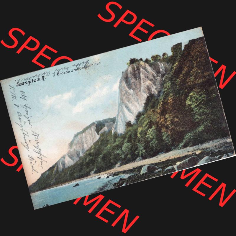 Ansichtskarten aus dem Deutschen Reich, Pommern, Insel Rügen 1910-1930, Aus Sammlung Rügen, Sassnitz auf Rügen, Brasse Stubbenkammer um 1918 (1) Sammlung