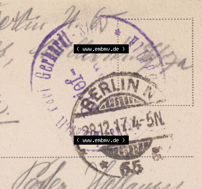 Ansichtskarten aus dem Deutschen Reich, Berlin-Tiergarten 1900-1930, 1917, Rosengarten in Berlin, gelaufen 1917 (2) Sammlung