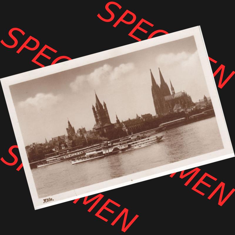Ansichtskarten aus dem Deutschen Reich, Preußen, Provinz Rheinland, Stadt Köln, Sammlung Köln allgemein vor 1945, Köln Rhein-Dampfschiffahrt (1) Sammlung