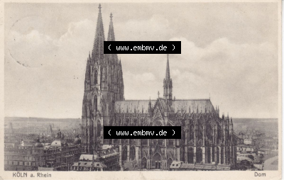 Ansichtskarten aus dem Deutschen Reich, Preußen, Provinz Rheinland, Stadt Köln, Sammlung vor 1945, Köln am Rhein, Dom, Querformat... Sammlung