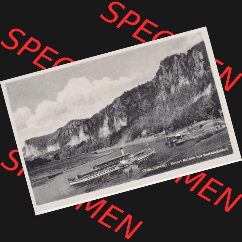 Ansichtskarten aus dem Deutschen Reich, Königreich Sachsen, Sächsische Schweiz, Kurort Rathen Basteiwänden Sächsische Schweiz (1) Sammlung
