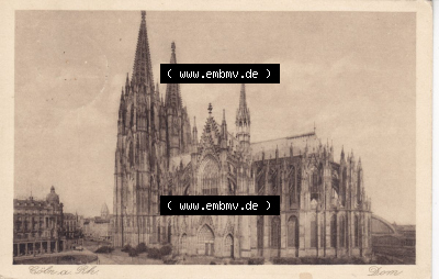 Ansichtskarten aus dem Deutschen Reich, Preußen, Provinz Rheinland, Stadt Köln, Sammlung vor 1945, Köln am Rhein, Dom, Querformat... Sammlung
