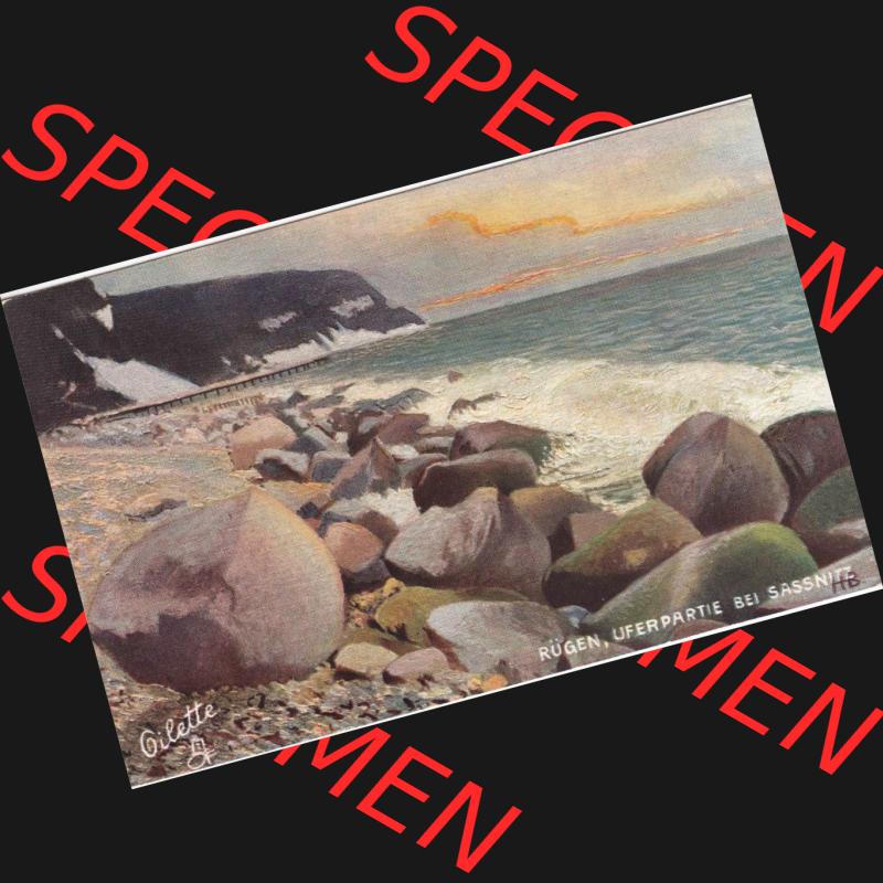 Ansichtskarten aus dem Deutschen Reich, Pommern, Insel Rügen 1910-1930, Aus Sammlung Rügen, Tucks Postkarte Rügen, Uferpartie bei Saßnitz (1) Sammlung