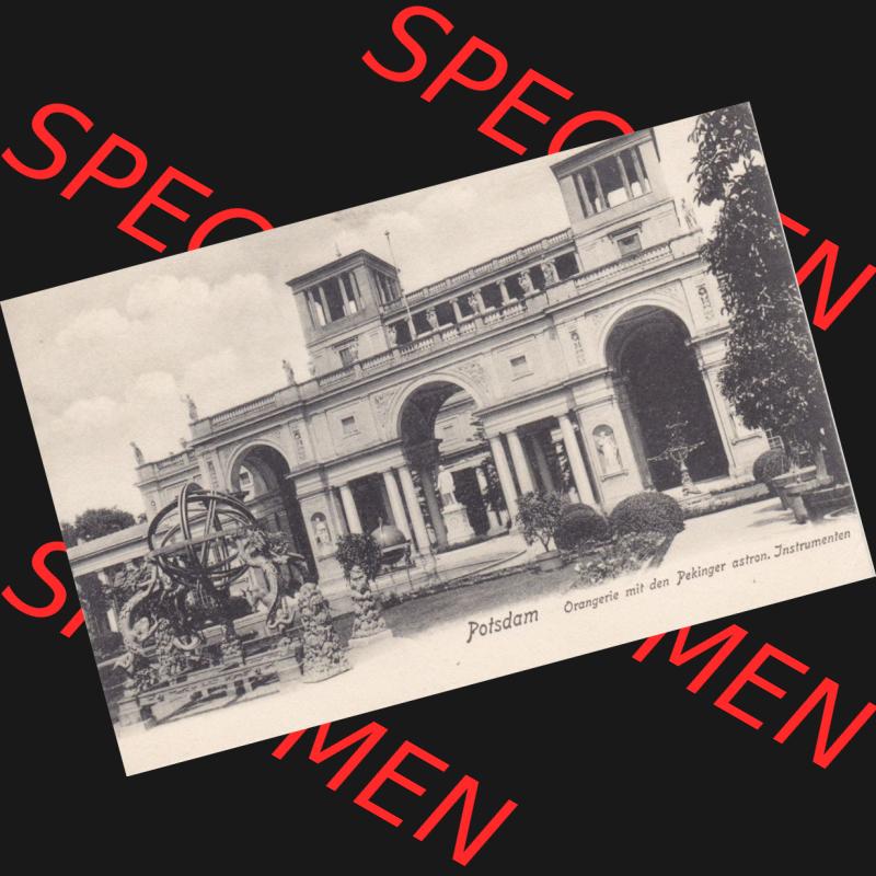 Ansichtskarten aus dem Deutschen Reich, Preußen, Provinz Brandenburg, Hauptstadt Potsdam, Sammlung von ca. 1911-1941, Potsdam Orangerie mit den Pekinger Instrumenten... Sammlung