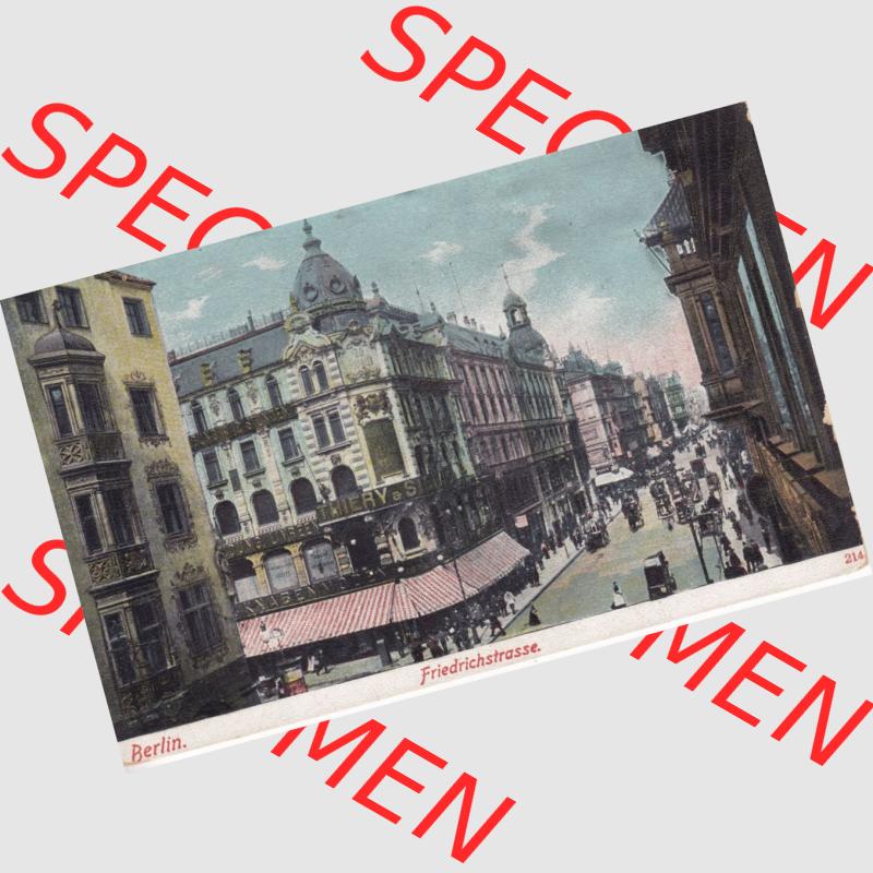 Ansichtskarten aus dem Deutschen Reich, Berlin-Mitte, Friedrichstrasse Berlin, Friedrichstrasse (1) Sammlung