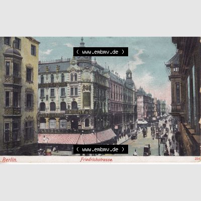 Ansichtskarten aus dem Deutschen Reich, Berlin-Mitte, Friedrichstrasse Berlin, Friedrichstrasse (1) Sammlung