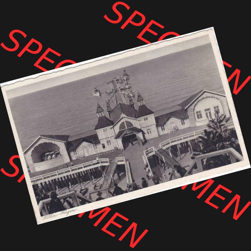 Ansichtskarten aus dem Deutschen Reich, Pommern, Insel Rügen 1910-1930, Aus Sammlung Rügen, Sellin auf Rügen am Strand (1) Sammlung