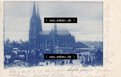 Ansichtskarten aus dem Deutschen Reich, Preußen, Provinz Rheinland, Stadt Köln, Sammlung Köln allgemein vor 1945, 1899, Köln... Sammlung