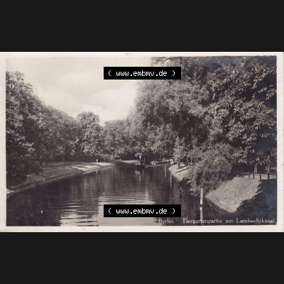 Ansichtskarten aus dem Deutschen Reich, Berlin-Tiergarten 1900-1930, Berlin, Tiergarten am Landwehrkanal (1) Sammlung