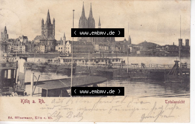Ansichtskarten aus dem Deutschen Reich, Preußen, Provinz Rheinland, Stadt Köln, Sammlung Köln allgemein vor 1945, 1908, Köln... Sammlung