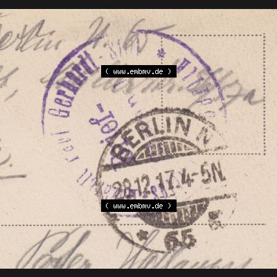 Ansichtskarten aus dem Deutschen Reich, Berlin-Tiergarten 1900-1930, 1917, Rosengarten in Berlin, gelaufen 1917 (2) Sammlung