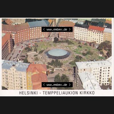 Ansichtskarte Finnland, Stadt Helsinki: Temppeliaukio Kirche in Helsinki (1) Sammlung