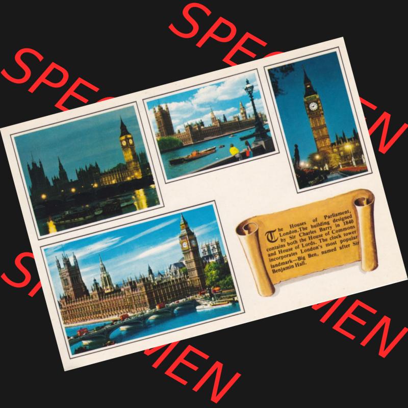 Ansichtskarte Großbritannien, GB-England, Stadt London in Farbe / Color, Motiv The House of Parliament (1) Sammlung