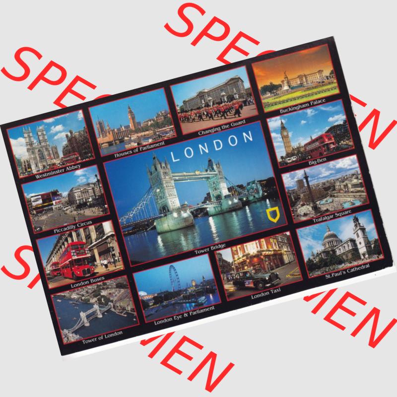 Ansichtskarte Großbritannien, GB-England, Stadt London in Farbe / Color, Motiv London, Westminster Abbey, Haouses of Parliament, Big-Ben, Tower of London... Sammlung