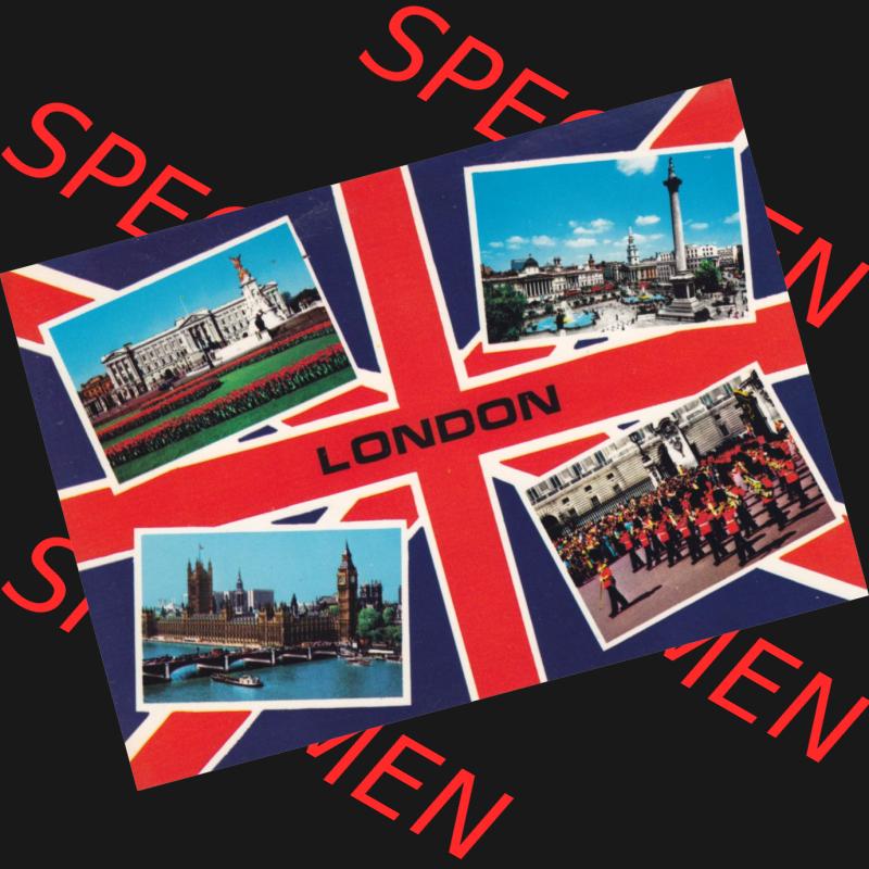 Ansichtskarte Großbritannien, GB-England, Stadt London in Farbe / Color, Motiv London, Buckingham, Parlement, Trafalgar Square (1) Sammlung