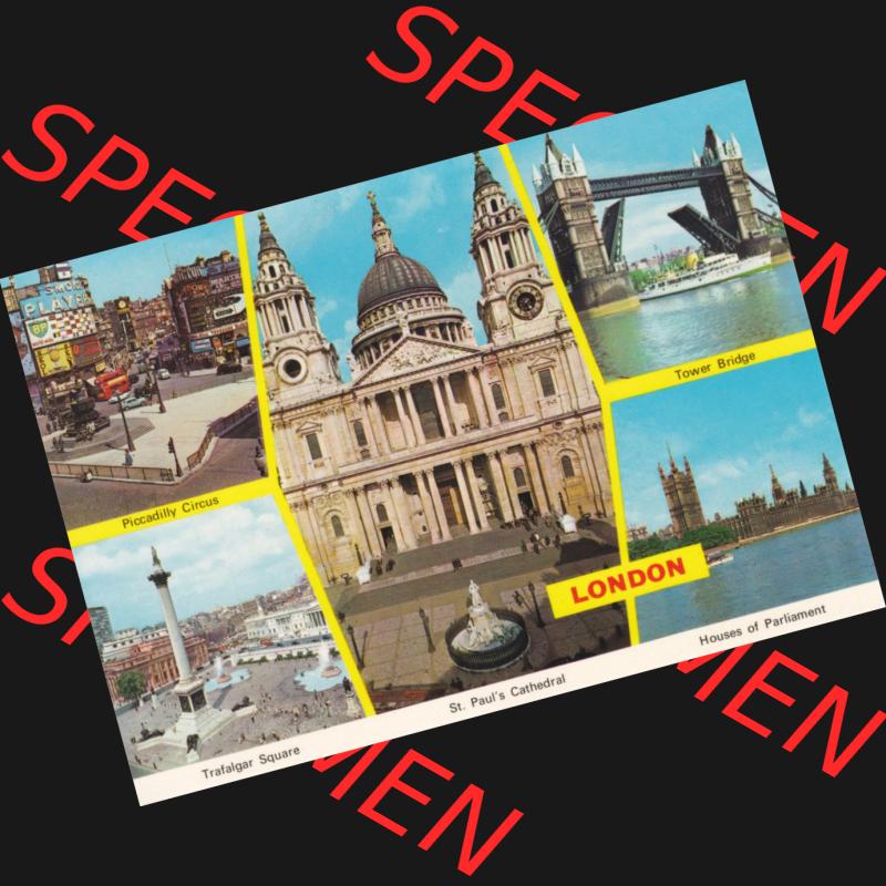 Ansichtskarte Großbritannien, GB-England, Stadt London in Farbe / Color, Motiv House of Parliament, Trafalgar Square, Piccadilly Circus (1) Sammlung