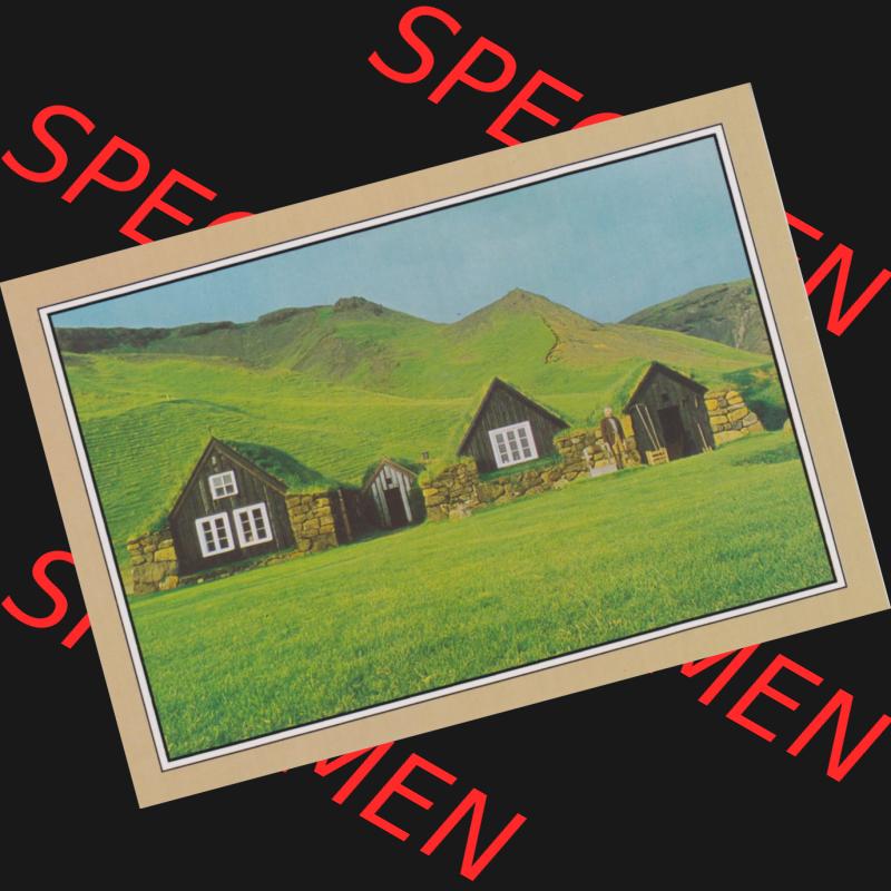 Ansichtskarte Island Byggðasafn. Ansichtskarte bzw. Postkarte aus Island / Iceland alte Postkarten der 1980er Jahre. Die Ansichtskarte bzw. Postkarte aus Island allgemein... Sammlung