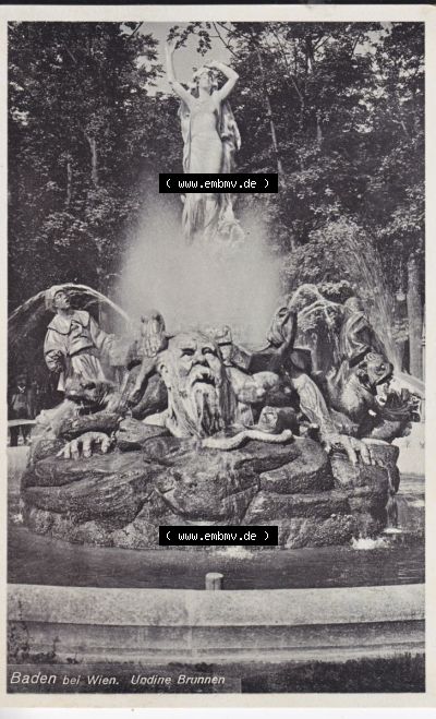 Ansichtskarte Österreich / Austria, Bundesland Niederösterreich: Unsortiert in s/w Schwarzweiß Baden bei Wien, Undine Vrunnen... Sammlung