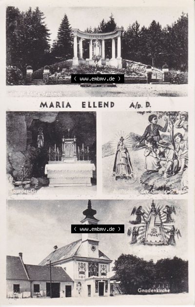 Ansichtskarte Österreich / Austria, Bundesland Niederösterreich: Unsortiert in s/w Schwarzweiß Maria Ellend (1) Sammlung