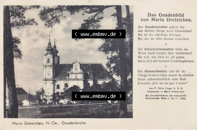 Ansichtskarte Österreich / Austria, Bundesland Niederösterreich: Unsortiert in s/w Schwarzweiß Maria, Dreieichen, Gnadenkirche... Sammlung