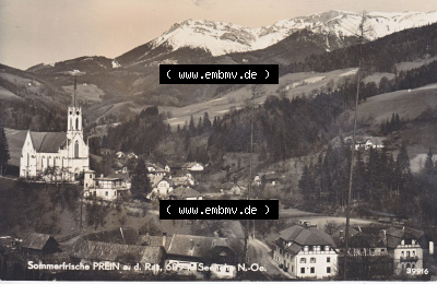 Ansichtskarte Österreich / Austria, Bundesland Niederösterreich: Unsortiert in s/w Schwarzweiß Sommerfrische Prein, 689m Seehöhe... Sammlung