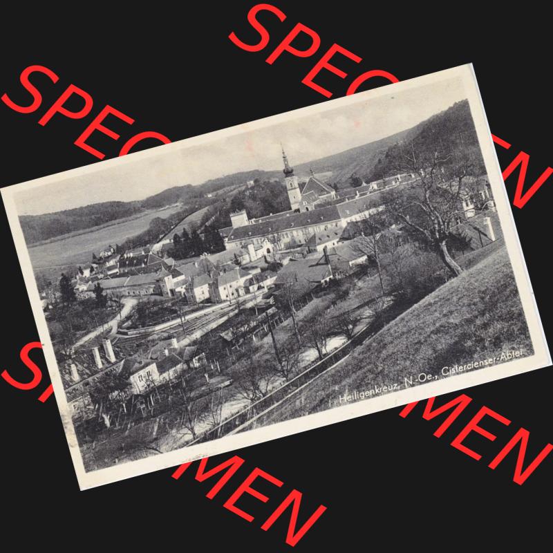 Ansichtskarte Österreich / Austria, Bundesland Niederösterreich: Unsortiert in s/w Schwarzweiß Heiligenkreuz, Cistercienser-Abtei (1) Sammlung