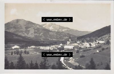 Ansichtskarte Österreich / Austria, Bundesland Niederösterreich: Unsortiert in s/w Schwarzweiß Maria Zell gegen den Ötscher... Sammlung