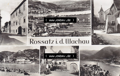 Ansichtskarte Österreich / Austria, Bundesland Niederösterreich: Unsortiert in s/w Schwarzweiß Rossatz Wachau (1) Sammlung