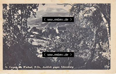 Ansichtskarte Österreich / Austria, Bundesland Niederösterreich: Unsortiert in s/w Schwarzweiß St. Corona am Wechsel, Ausblick... Sammlung