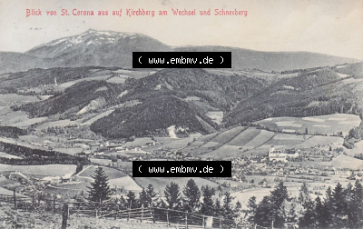 Ansichtskarte Österreich / Austria, Bundesland Niederösterreich: Unsortiert in s/w Schwarzweiß Blick von St. Corona aus auf... Sammlung