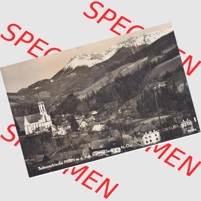 Ansichtskarte Österreich / Austria, Bundesland Niederösterreich: Unsortiert in s/w Schwarzweiß Sommerfrische Prein, 689m Seehöhe (1) Sammlung