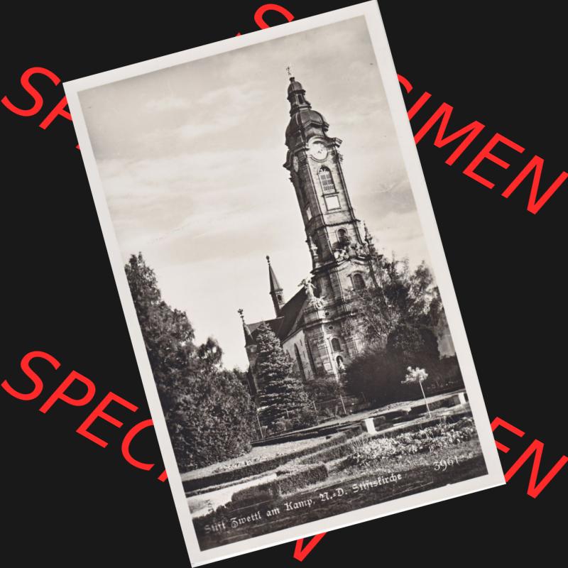 Ansichtskarte Österreich / Austria, Bundesland Niederösterreich: Unsortiert in s/w Schwarzweiß Stift Zwettl am Kamp, Stiftskirche (1) Sammlung