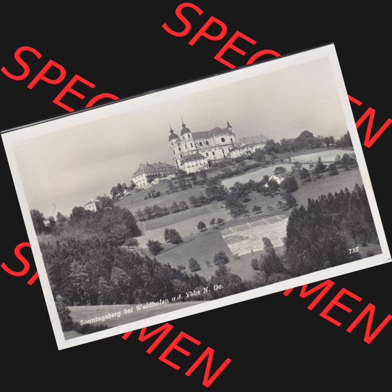Ansichtskarte Österreich / Austria, Bundesland Niederösterreich: Unsortiert in s/w Schwarzweiß Sonntagsberg bei Waidhofen an der Ybbs (1) Sammlung