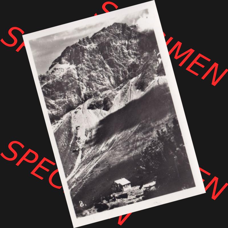 Alte Fotos Vorarlberg, Brand im Brandnertal 8. Ober-Zalimhütte gegen Wildberg. Digitalisierte original alte Fotos Vorarlberg, Brand im Brandnertal - Foto-Sammlung aus Österreich... Sammlung
