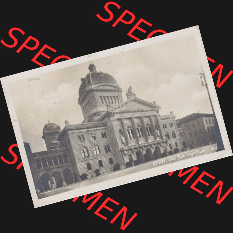 Ansichtskarte Schweiz, Karton Bern, Verwaltungskreis Bern-Mittelland, Stadt Bern, vor 1945 In s/w Schwarzweiß Bern, Das Bundesgebäude 926 (1) Sammlung