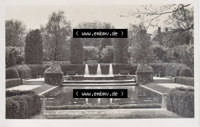 Ansichtskarte Schweiz, Karton Bern, Verwaltungskreis Bern-Mittelland, Stadt Bern, vor 1945 In s/w Schwarzweiß Bern, Rosengarten... Sammlung