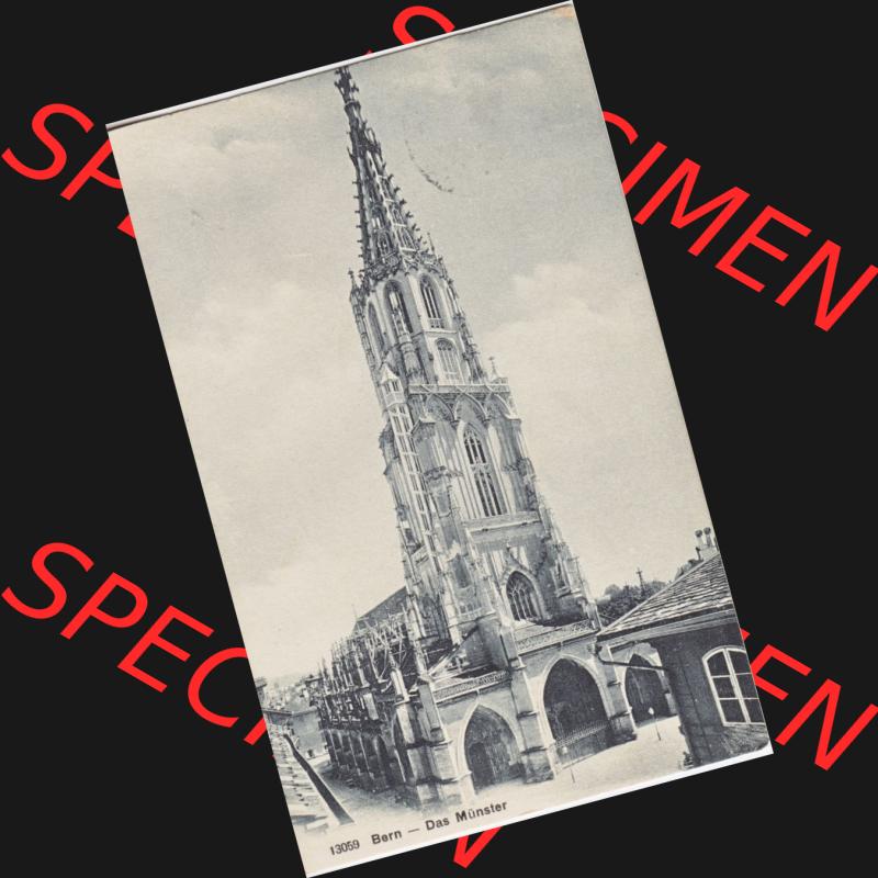 Ansichtskarte Schweiz, Karton Bern, Verwaltungskreis Bern-Mittelland, Stadt Bern, vor 1945 In s/w Schwarzweiß 13059 Bern, Das Münster (1) Sammlung