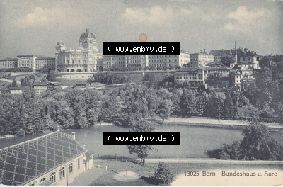 Ansichtskarte Schweiz, Karton Bern, Verwaltungskreis Bern-Mittelland, Stadt Bern, vor 1945 In s/w Schwarzweiß 13025 Bern, Bundeshaus... Sammlung