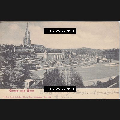 Ansichtskarte Schweiz, Karton Bern, Verwaltungskreis Bern-Mittelland, Stadt Bern, vor 1945 In s/w Schwarzweiß Gruss aus Bern (1) Sammlung