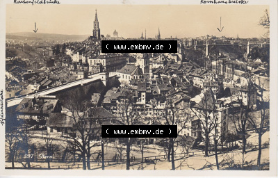 Ansichtskarte Schweiz, Karton Bern, Verwaltungskreis Bern-Mittelland, Stadt Bern, vor 1945 In s/w Schwarzweiß 297 Bern (1) Sammlung