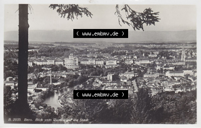 Ansichtskarte Schweiz, Karton Bern, Verwaltungskreis Bern-Mittelland, Stadt Bern, vor 1945 In s/w Schwarzweiß 2035 Bern, Blick... Sammlung