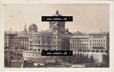 Ansichtskarte Schweiz, Karton Bern, Verwaltungskreis Bern-Mittelland, Stadt Bern, vor 1945 In s/w Schwarzweiß Bern, Parlament... Sammlung