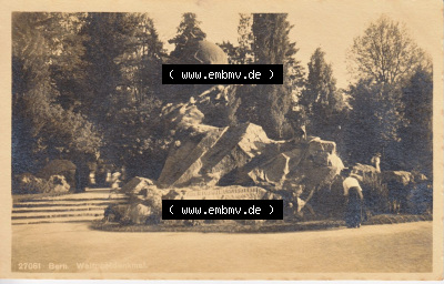 Ansichtskarte Schweiz, Karton Bern, Verwaltungskreis Bern-Mittelland, Stadt Bern, vor 1945 In s/w Schwarzweiß 27061 Bern, Weltpostdenkmal... Sammlung