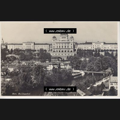 Ansichtskarte Schweiz, Karton Bern, Verwaltungskreis Bern-Mittelland, Stadt Bern, vor 1945 In s/w Schwarzweiß Bern, Bundespalast, Palais (1) Sammlung