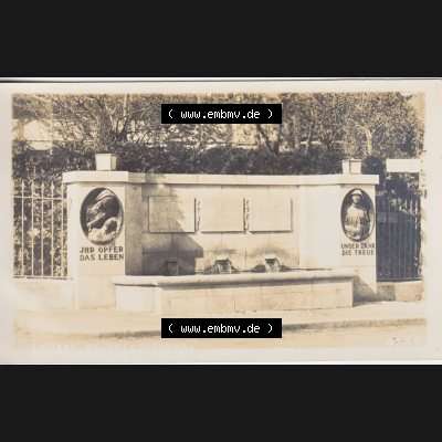 Ansichtskarte Schweiz, Karton Bern, Verwaltungskreis Bern-Mittelland, Stadt Bern, vor 1945 In s/w Schwarzweiß Bern, Denkmal, Ihr Opfer das Leben, Unser... Sammlung