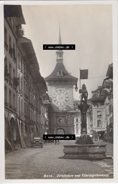 Ansichtskarte Schweiz, Karton Bern, Verwaltungskreis Bern-Mittelland, Stadt Bern, vor 1945 In s/w Schwarzweiß Bern, Zeitglocken... Sammlung