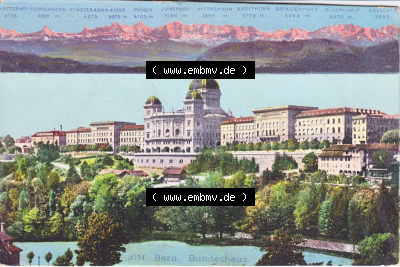 Ansichtskarte Schweiz, Karton Bern, Verwaltungskreis Bern-Mittelland, Stadt Bern, Lithografie vor 1945, 3034 Bern, Bundeshaus,... Sammlung