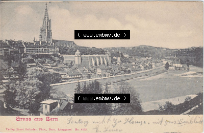 Ansichtskarte Schweiz, Karton Bern, Verwaltungskreis Bern-Mittelland, Stadt Bern, vor 1945 In s/w Schwarzweiß Gruss aus Bern... Sammlung
