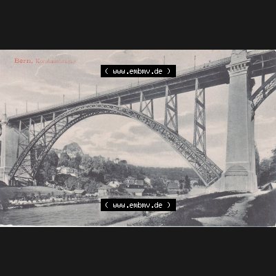 Ansichtskarte Schweiz, Karton Bern, Verwaltungskreis Bern-Mittelland, Stadt Bern, vor 1945 In s/w Schwarzweiß Bern, Kornhausbrücke (1) Sammlung